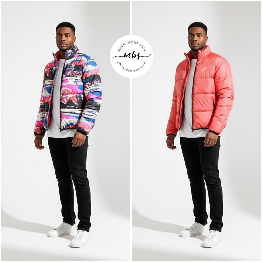 LRG Alpine Divine Reversible Puffer Jacket Multicolors Men‎ M
